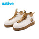 Native【現貨】【明星同款】秋冬守護靈聯(lián)名系列戶(hù)外印花歐包靴親子鞋 白色|音樂(lè )派對|棕色 40