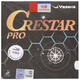 亞薩卡（YASAKA）柯斯達CRESTAR乒乓球膠皮 乒乓球拍反膠澀性套膠 CRESTAR PRO_紅色MAX 澀性 單片裝