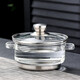 玉蘭香玻璃消毒鍋平底帶蓋茶洗可加熱煮茶杯器茶具器皿茶道配件 小號鍋1200ml
