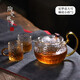 陶瓷故事 茶壺玻璃單壺家用耐高溫加厚過(guò)濾錘紋花茶壺泡茶壺茶杯茶具套裝
