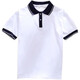 郗德鑫校服短袖夏衣t體恤中學(xué)生白色翻領(lǐng)廣東夏季班服大學(xué)生女班服 育英新款夏衣 平紋針織棉布 175cm/115碼