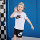 NIKE 耐克小童裝男女童短袖T恤+短褲套裝夏季兒童透氣休閑2件套