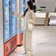 革曼孕婦套裝春秋2025時(shí)尚連帽上衣休閑衛(wèi)衣大碼洋氣外穿闊腿褲兩件套 杏色套裝(春秋款) XL