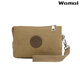 瓦邁（WAMAI）男式手包手拿包帆布包手拎包手機包韓版潮牌男女通用零錢(qián)包 帆布手拿包 卡其