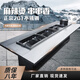 獵鋼狼 串串車(chē)麻辣燙擺攤推車(chē)商用擺攤夜市涮串關(guān)東煮缽缽雞多功能餐車(chē) 1.7米兩盆款