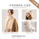 恒源祥女士保暖手套可愛(ài)防水可觸屏騎行電動(dòng)車(chē)防寒加絨加厚手套圍巾套盒 暖心圍巾禮盒三件套G[手套+10 均碼