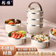勤凱飯盒不銹鋼加厚微波爐可加熱大容量帶蓋上班族帶飯雙層多層 主圖款 大容量四層飯盒【帶提手】