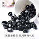 天然黑碧璽碎石擺件托瑪琳電氣石原石材質(zhì) 約9-12mm 500g