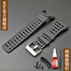 適用于松拓拓野SUUNTO Ambit1 2 3peak頌拓戶(hù)外運動(dòng)防水硅膠橡膠手表帶男女表鏈 網(wǎng)格款黑色銀扣