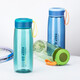 富光大容量塑料水杯子健身運動(dòng)水壺創(chuàng  )意個(gè)性潮流學(xué)生防摔網(wǎng)紅夏天 720ml藍綠色