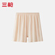 三槍100%全棉女士寬松平角褲打底純棉安全褲防走光大褲衩生理短褲春夏 妃 4XL 【135-150斤】