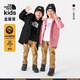THE NORTH FACE北面羽絨服小童戶(hù)外防風(fēng)防潑水保暖鵝絨|82YG JK3/黑色 130 /64 充絨量約72g