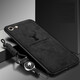 韓菲琪 蘋果7手機殼IPhone8plus手機套蘋果6splus布紋磨砂i7P麋鹿硅膠I6保護套外殼 蘋果7/8 麋鹿黑色