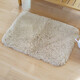 OKA日本oka原裝進(jìn)口衛生間防滑腳墊 浴室吸水速干地墊家用長(cháng)毛絨厚墊 米色-加密加厚款 厚度40mm 50*70cm