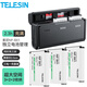 TELESIN適配索尼ZV-1M2相機電池NP-BX1電池充電器黑卡RX100M7/M6/M5/RX1R/PJ410/AS30單反數(shù)碼電池 三電一充套裝