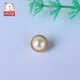 迅悉輔料 XUNXI ACCESSORY圓形金屬珍珠紐扣扣子亮金色高腳手縫扣襯衫上衣連衣裙裝飾扣鈕扣 亮金色 11mm 10個(gè)