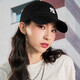 MLB棒球帽子夏季【女明星虞書欣同款】鴨舌帽軟頂帽3ACP7701N-50BKS