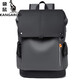 袋鼠（KANGAROO）品牌精美大氣男包潮流雙肩包2024新款大容量旅行背包商務(wù)電腦包男 黑灰色