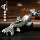 雪銀印象99足銀小魚(yú)足銀吊墜銀飾品 銀魚(yú)項鏈999足銀女短款鎖骨鏈 單吊墜約20克