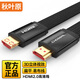秋葉原（CHOSEAL） HDMI線4k數(shù)字高清3D視頻線筆記本電腦會(huì)議連接電視投影儀顯示器尼龍編織 4K高清 3D畫質(zhì) 黑色 2米