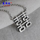贏(yíng)飾尚  【雙喜臨門(mén)】足銀喜字吊墜項鏈短款鎖骨鏈S925銀復古泰銀中國風(fēng) 喜字套鏈 925銀