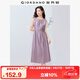 佐丹奴無袖裙子女夏季棉麻綁帶收褶圓領(lǐng)背心連衣裙女13465352
