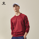 KELME /卡爾美 圓領(lǐng)足球衛(wèi)衣男針織套頭長(zhǎng)袖足球服春秋訓(xùn)練服運(yùn)動(dòng)上衣 酒紅 L/175