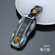 保時(shí)捷鑰匙套macan新卡宴911帕拉梅拉panamera718汽車(chē)鑰匙殼鑰匙套高檔鑰匙扣專(zhuān)用 全新A款【魅力藍_高檔掛扣】