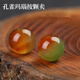 尊柜 優(yōu)選天然孔雀瑪瑙 聚寶盆散珠子串珠diy水晶飾品配件 串珠單珠單 孔雀瑪瑙10mm/1顆