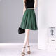 賢語(yǔ)點(diǎn)碎花雪紡半身裙女2022新款夏季綠色a字裙子半裙短裙傘裙 綠色半裙 L 110-125斤