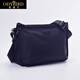歐迪鳥(niǎo)（ODYBIRD）帆布單肩包男休閑牛津布包橫款郵差包男士斜挎包軟面大容量背包 藍色-32*10*23cm 中包