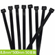 彩弘 8.8mm*500mm*50支裝 黑色 自鎖式尼龍扎帶大號超長(cháng)理線(xiàn)帶勒死固定扎線(xiàn)帶狗綁繩束線(xiàn)帶Z9
