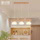 燈杏原木風(fēng)北歐餐廳吊燈創(chuàng)意小鳥吊線燈溫馨浪漫餐吊燈侘寂風(fēng)吧臺(tái)餐燈 【全光譜】3頭-三色光