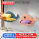 呈愛(ài)創(chuàng  )意肥皂盒免打孔雙層瀝水壁掛式香皂盒鯨魚(yú)卡通浴室置物架肥皂架 2個(gè)裝（卡其+深藍）