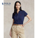 Polo Ralph Lauren 拉夫勞倫女裝 經(jīng)典款修身版彈力Polo衫RL23164 410-海軍藍 S