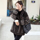 楚馨毛呢大衣女2025秋冬季新款女裝短款呢子大衣女士格子毛絨外套女 咖格 M (115-128斤)