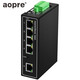 AOPRE aopre千百兆4口5口8口工業(yè)級(jí)以太網(wǎng)交換機(jī)防雷導(dǎo)軌式寬溫雙電源POE交換機(jī) 百兆5口（D805F） 不配電源
