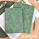 勤得利 軟皮面活頁(yè)本外殼可拆卸不硌手活頁(yè)筆記本子高顏值簡(jiǎn)約ins記事本商務(wù)辦公會(huì )議記錄本手賬本可定制 A5活頁(yè)本-草綠色（6孔）