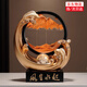 赟婭風(fēng)生水起流沙畫沙漏擺件創(chuàng)意客廳玄關(guān)電視柜家居高檔裝飾喬遷禮物 風(fēng)生水起流沙畫-金色【含禮盒】