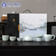 蘇氏陶瓷（SUSHI CERAMICS）汝窯開(kāi)片石瓢壺功夫茶具可養金線(xiàn)帶禮盒裝J1036