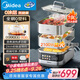 美的（Midea）蒸魔方多功能家用電蒸鍋 燉蒸涮煮一體3層 大容量 不銹鋼可拆洗 自動斷電2025新品 ZGS352302