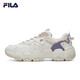 FILA 斐樂女鞋貓爪鞋3代老爹鞋休閑運動鞋緩震厚底慢跑鞋F(xiàn)LUID Ⅲ 奶白-GD 37.5