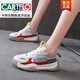 卡帝樂(lè)鱷魚(yú)（CARTELO）踢毽子專(zhuān)用鞋女春秋季2025新款透氣李大老毽球鞋運(yùn)動(dòng)減震輕便跑鞋 紅色 38