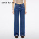 MISS SIXTY【進(jìn)口牛仔面料】2025秋季牛仔褲女中腰直筒褲長(cháng)褲 深藍 28