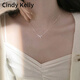 Cindy Kelly輕奢純銀項鏈女實(shí)用精致高級感鎖骨鏈送老婆結婚紀念生日禮物女生 銀色【送老婆女友實(shí)用高檔】