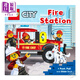 Lego Fire Station 樂(lè )高消防站 生活系列 推拉活動(dòng)玩具紙板書(shū) 英文原版 進(jìn)口圖書(shū)