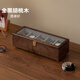 梵瀚（FANHAN）實(shí)木手表盒收納盒機(jī)械表盒七夕禮物高檔新婚訂婚生日禮物表收藏盒 5位銅腳款【黑胡桃木】