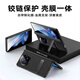 太空石適用vivoxfold3手機殼x fold3pro保護套全包鋼化膜帶支架鏡頭保護折疊屏真素皮鏡頭鉸鏈防摔超薄 xfold3【薄翼黑】金屬支架·殼膜一體·頂奢素皮