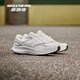 斯凱奇（Skechers）暮光鞋丨輕質(zhì)減震復古跑鞋男女休閑潮流輕質(zhì)復古運動(dòng)媽媽鞋 白色/銀色/WSL 37