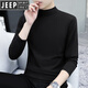 JEEP SPIRIT半高領(lǐng)打底衫男士長(cháng)袖t恤純色中領(lǐng)春秋男裝內衣體恤外穿秋衣 G-YP192半高領(lǐng)黑色(城市輕戶(hù)外) L 115-130斤(城市輕戶(hù)外)